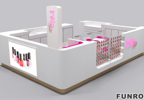  Customized Mall Nail Beauty Kiosk Design