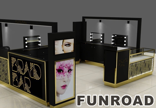 Retail shopping mall eyebrow threading kiosk for sale 