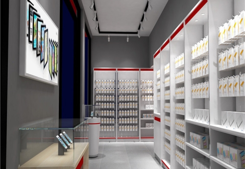 Customized cell phone store design