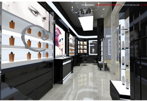 Custom Cosmetics Display Stand Furniture Retail Cosmetics Store Display Stand