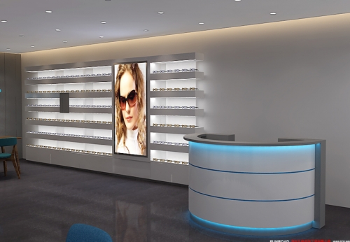 High End Sunglasses Shop Interior Display Shelves Eyewear Display Furniture For Sale