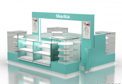 Free Design Luxury Retail Jewelry Store Display Cabinets Glass Metal Jewelry Showcase Kiosk