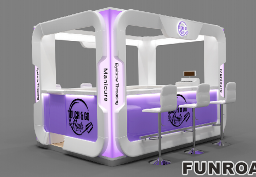 custom retail nail salon kiosk furniture