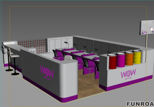 beauty nail kiosk design