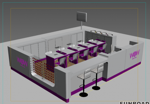 beauty nail kiosk design