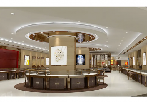 Custom and Interior Custom Large Jewelry Store Display Luxury Kiosk for Sale