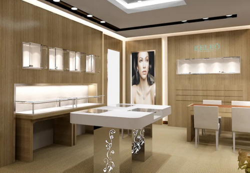 Mujiang Jewellery Shop Sales Table Custom Made Fashion Jewelry Store Furniture for Design