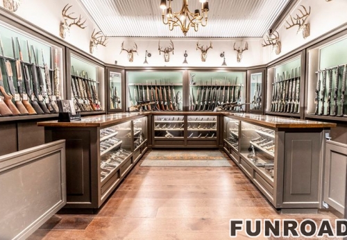 Retail Store Floor Standing Display Stand Metal Pegboard Tools Accessories Exhibition Racks for Guns Showcases for Tools