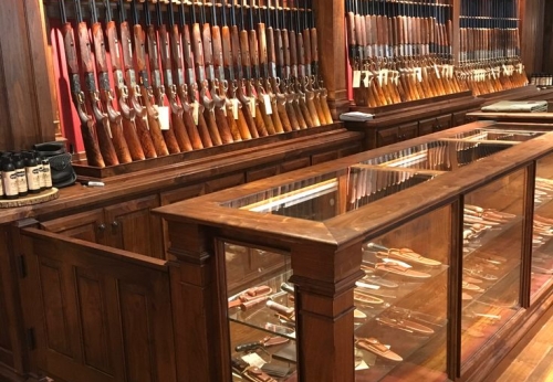 Retail Store Floor Standing Display Stand Metal Pegboard Tools Accessories Exhibition Racks for Guns Showcases for Tools