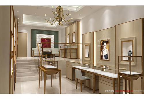 Customized  Latest Luxury Jewelry Display Cabinet Customization