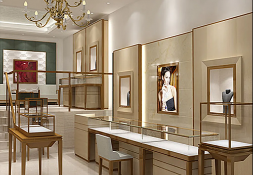 Customized  Latest Luxury Jewelry Display Cabinet Customization
