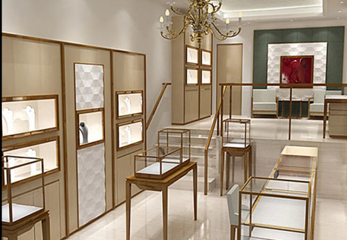 Customized  Latest Luxury Jewelry Display Cabinet Customization