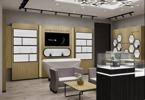 High End Luxury Jewelry Display Cabinet Store Layout One Stop Whole Scheme