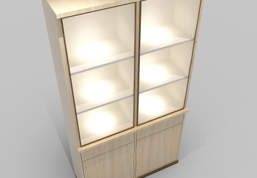 Aluminium MDF Jewelry Jade Display Case for Watch Glasses Mobile Phone Glass Counter Museum Retail Store Shopping Mall