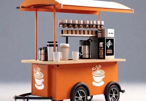 Mobile BBQ Food Pizza Hot Dog Cart Trailer LED Lighting Street Kitchen Equipment Fast Coffee Food Truck Kiosk for Restaurant