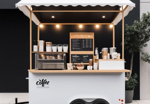 Mobile BBQ Food Pizza Hot Dog Cart Trailer LED Lighting Street Kitchen Equipment Fast Coffee Food Truck Kiosk for Restaurant
