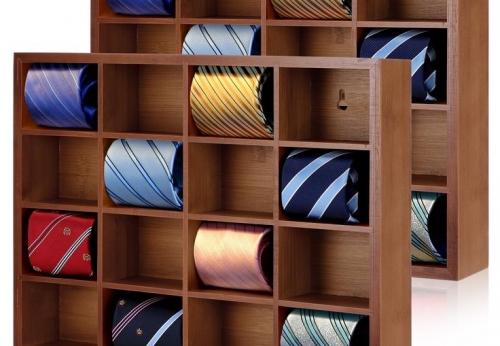 Closet Belt and Tie Organizer with Free Sample LED Lighting Tie Rack Box and Drawer Display Case Lacquer Techniques for Clothing Use