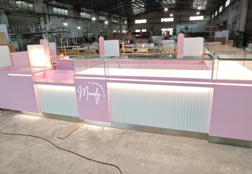 Custom Shop Mall Decoration Jewelry Kiosk Design Jewelry showcase Cabinet for Glass Jewelry Display showcase