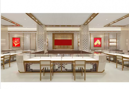 Funroad Custom Jewelry Wall Cabinet Display Decorations for the Shop