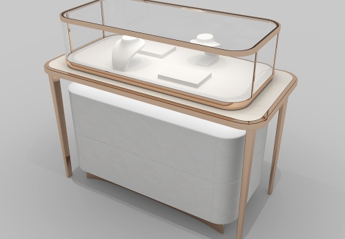 Free Design Commercial Modern Top Grade Glass Metal Store Neck Black Customized Jewelry Showcase Display Set Cabinet