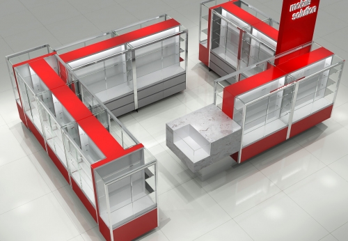 Shop Counter Table Design to Display Mobile Phone Glass Display Counter for Mobile Phone Store Furniture Showcase Design Racks