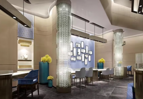 Funroad Custom Jewelry Wall Cabinet Display Decorations for the Shop