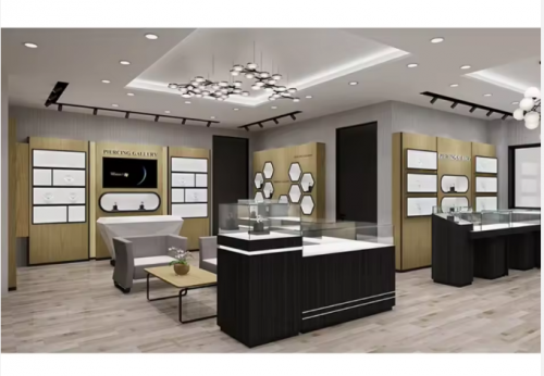 Funroad Custom Jewelry Wall Cabinet Display Decorations for the Shop