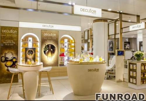 Customized Double-Sided Cosmetics Display Cabinet Lipstick Mask Rack for Skin Care Makeup Palette for Beauty Stores Mall