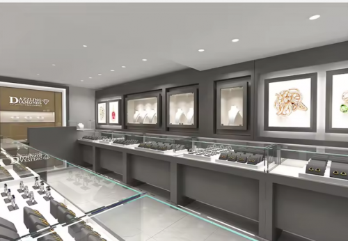 Luxury Custom Made High End Jewelry Shop Interior Design Watch Display Cabinet Furniture Store Showcase