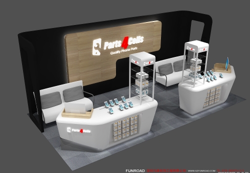 Shopping Mall Cell Phone Kiosk Design Cell Phone Display Showcase & Display Shelf Phone Repair Kiosk Laptop Stands for Laptop