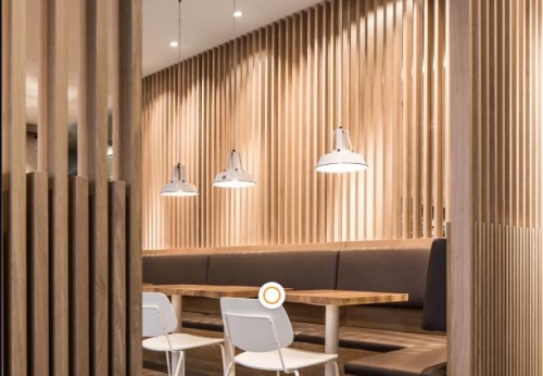 Customized Modern LED Coffee Bar Counter Design Luxury Style Wood Furniture for Coffee Shop for Mall Display