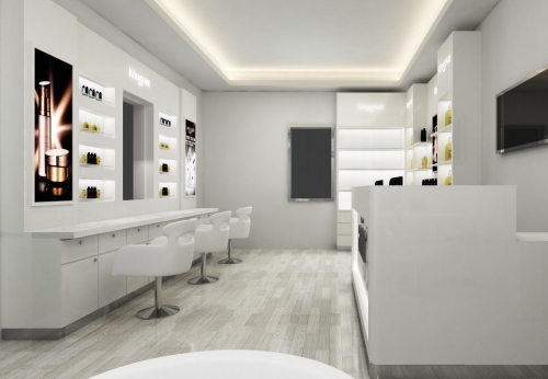 Luxury Cosmetic Furniture for Store Design for Wig Cosmetics Shops Showrooms Malls Jewelry Displays Metal with LED Lighting