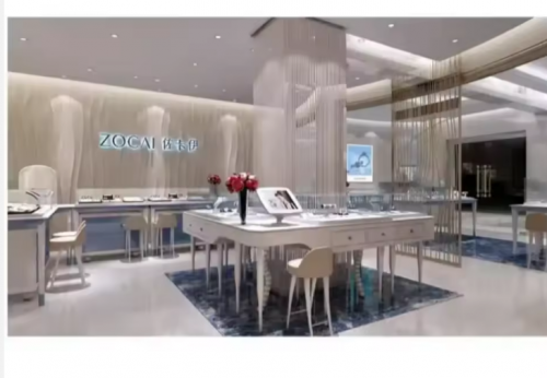 Professional Wood Baking Paint Jewelry Display Rack for Store Decoration Cabinet