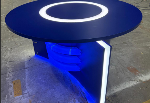 Movable Anchor Desk Workbench Internet Celebrity Live Broadcast Table Display Desk Office Desks TV Station News Table