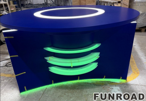 Movable Anchor Desk Workbench Internet Celebrity Live Broadcast Table Display Desk Office Desks TV Station News Table