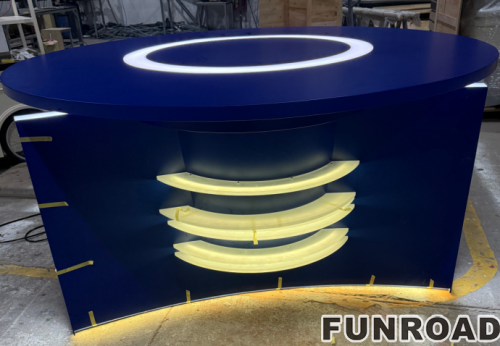Movable Anchor Desk Workbench Internet Celebrity Live Broadcast Table Display Desk Office Desks TV Station News Table