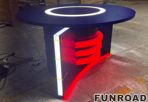 Movable Anchor Desk Workbench Internet Celebrity Live Broadcast Table Display Desk Office Desks TV Station News Table