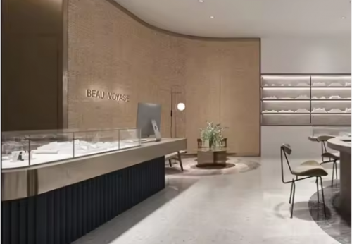 Modern High-End Luxury Jewelry Store Showcase Custom ACryl and Metal Watch Display Case with LED Light for Mall Usage