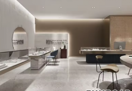 Modern High-End Luxury Jewelry Store Showcase Custom ACryl and Metal Watch Display Case with LED Light for Mall Usage