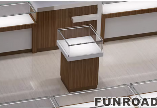 Bargain Rush Jewellery Shop Showcase High-end Metal Glass Custom Luxury Jewelry Display Cabinet