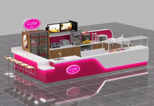 Funroad Bubble Tea Kiosk Design Modern Style Shopping Mall Food & Drink Stand
