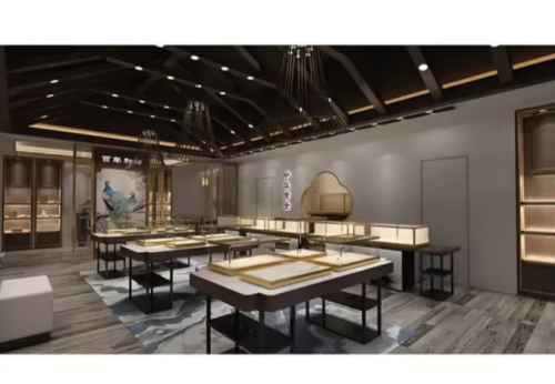 Funroad 2026 New Design Cosmetic Led Marble Jewellery Counter Top Displays Glass Cabinet Used Jewelry Display showcase