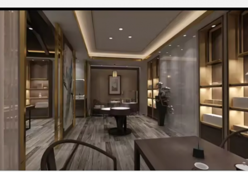 Funroad 2026 New Design Cosmetic Led Marble Jewellery Counter Top Displays Glass Cabinet Used Jewelry Display showcase