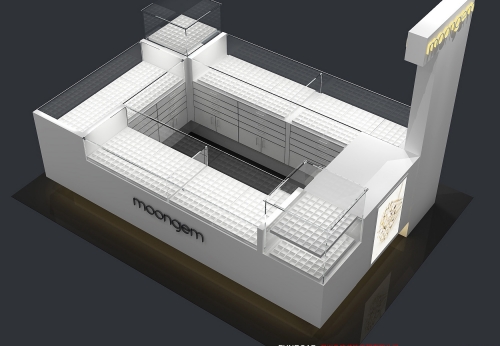 Jewelry Store Design and Decoration Counter and Kiosk for Shopping Malls-Showcases Product Genre