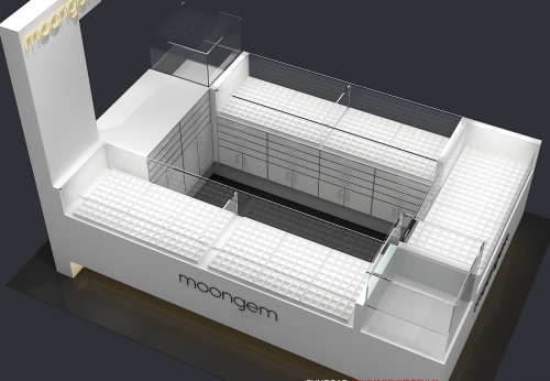 Jewelry Store Design and Decoration Counter and Kiosk for Shopping Malls-Showcases Product Genre