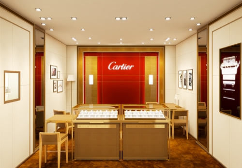 Funroad Custom Interior Ideas for Jewelry Store Renovation MDF Shop Counter with LED Lighting Small Cabinet Showroom Layout