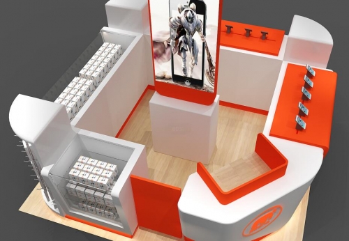 Mobile Phone Store Fixtures Display Showcase and Interior Design for Phone Accessories Store and Repair Kiosk for Mall Kiosks