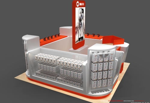 Mobile Phone Store Fixtures Display Showcase and Interior Design for Phone Accessories Store and Repair Kiosk for Mall Kiosks