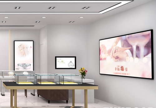 Commercial LED Diamond Jewelry Showroom Display Fitting Custom Design Store Kiosk Display for Ring Necklace Other Jewelry Items