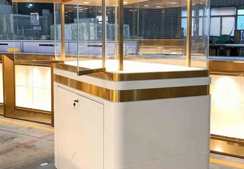 Jewelry Store Display Showcase Interior Decorate Glass Jewelry Cabinets